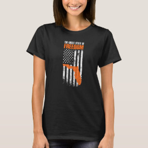 Florida großer Staat der amerikanischen Fahne Prem T-Shirt
