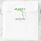 Florida Grown Runder Aufkleber (Tasche)