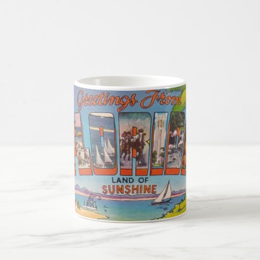 Florida-Gruß-Tasse Kaffeetasse (Mittel)