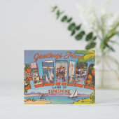 Florida Grüße Postkarte (Stehend Vorderseite)