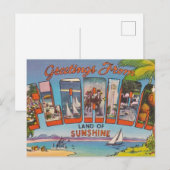 Florida Grüße Postkarte (Vorne/Hinten)
