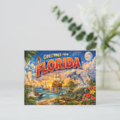 Florida Grüße von der Postkarte (Stehend Vorderseite)