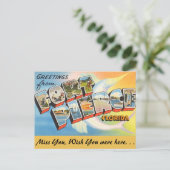 Florida, Grüße von Fort Pierce Postkarte (Stehend Vorderseite)