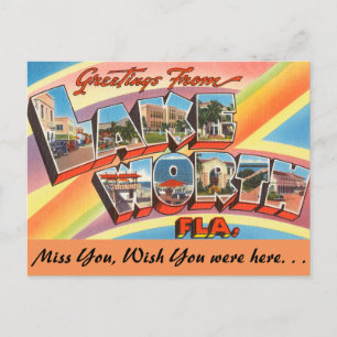 Florida, Grüße von Lake Worth Postkarte