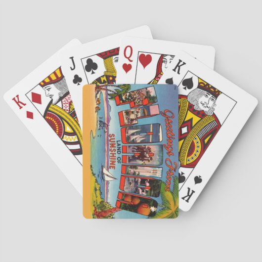 Florida Grußkarten Spielkarten (Rückseite)