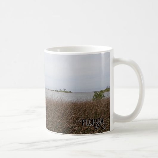 Florida Gulf Beach Das Needlerush Foto verbietet Kaffeetasse (Rechts)