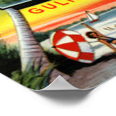 Florida Gulf Coast Highway Großbuchstabe Poster (Ecke)