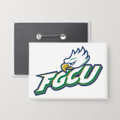 Florida Gulf Coast University | FGCU Azul Eagles Button (Vorderseite/Rückseite)