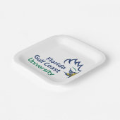 Florida Gulf Coast University | FGCU Azul Eagles Pappteller (Gewinkelt)
