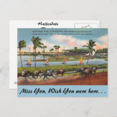 Florida, Hallendale, Gulfstream Park Postkarte (Vorne/Hinten)