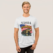 Florida Herren Bella+Canvas Tri-Blend Shirt (Vorderseite voll)