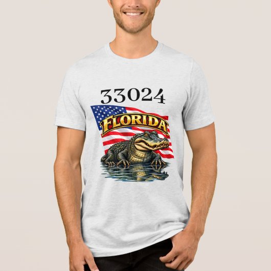 Florida Herren Bella+Canvas Tri-Blend Shirt (Vorderseite)