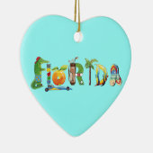 Florida-Herz-Verzierung Keramikornament (Rechts)