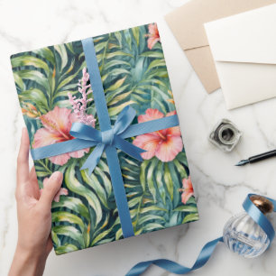 Florida-Hibiskus-Muster  Geschenkpapier