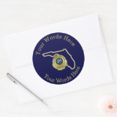 Florida Highway Patrol Custom Runder Aufkleber (Umschlag)