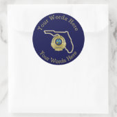 Florida Highway Patrol Custom Runder Aufkleber (Tasche)