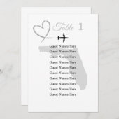 Florida-Hochzeit in Urlaubsort Einladung (Vorne/Hinten)