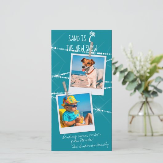 Florida Holiday 2-Foto Sand ist die neue Schneekar (Stehend Vorderseite)