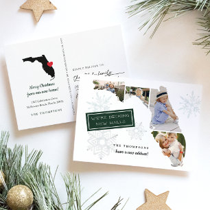 Florida Holiday Moving Ankündigung Postkarte