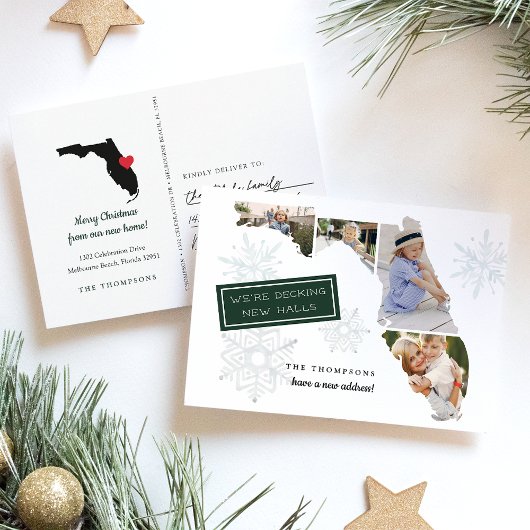 Florida Holiday Moving Ankündigung Postkarte