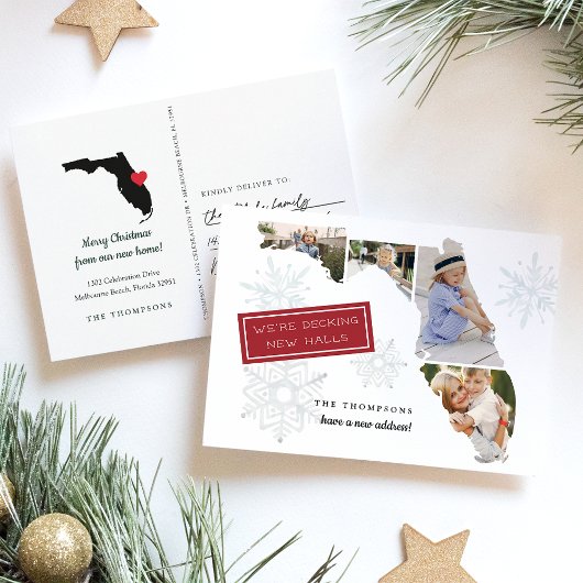 Florida Holiday Moving Ankündigung Postkarte