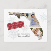 Florida Holiday Moving Ankündigung Postkarte (Vorderseite)