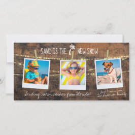 Florida Holiday Sand ist die neue 3-Foto-Fotokarte