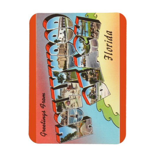 Florida, Hollywood Beach Magnet (Vertikal)