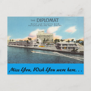 Florida, Hollywood, Der Diplomat Postkarte
