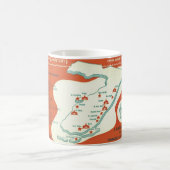 Florida Howard Johnson's Map Postcard Tasse (Mittel)