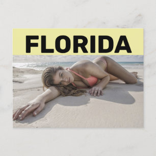 FLORIDA HÜBSCH BIKINI MIRL AM STRAND Postkarte