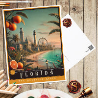 Florida | Hyper-Realistisches Staat Postkarte