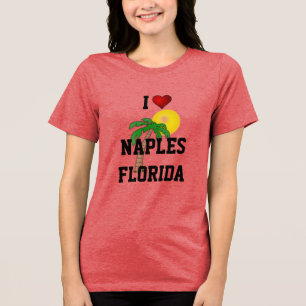 Florida: I Liebe Neapel, Florida Palmen und Sonne Tri-Blend Shirt