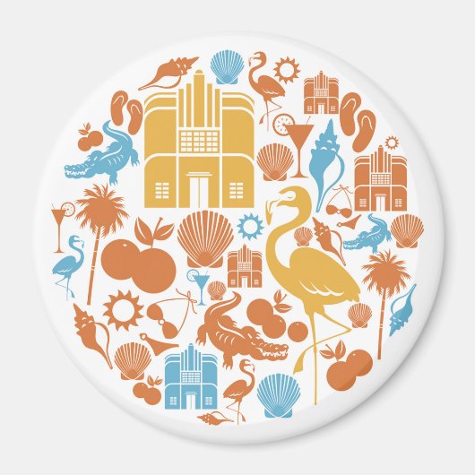 Florida Icons Magnet (Vorne)