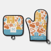 Florida Icons Ofenhandschuh & Topflappen-Set (Vorderseite)