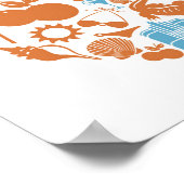 Florida Icons Poster (Ecke)