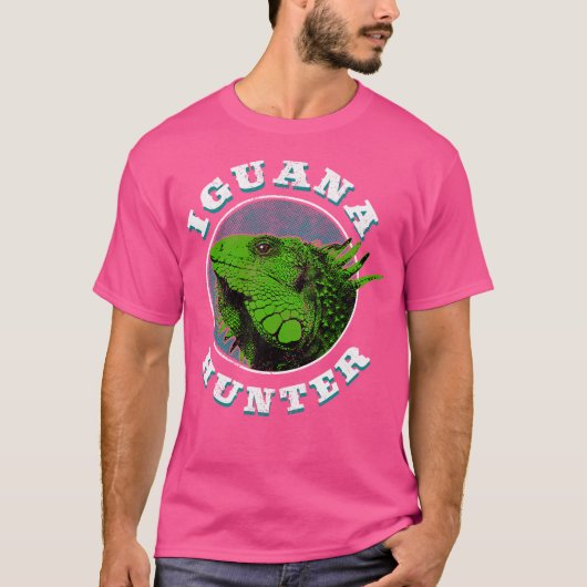 Florida Iguana Hunter Funny T-Shirt (Vorderseite)