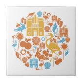 Florida-Ikonen Fliese (Vorderseite)