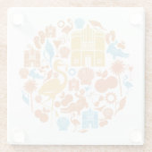 Florida-Ikonen Glasuntersetzer (Rückseite)