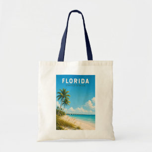 Florida-Illustration Reise Kunst Vintage Tragetasche