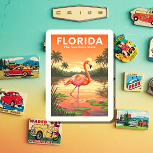Florida im Vintage-Stil Magnet