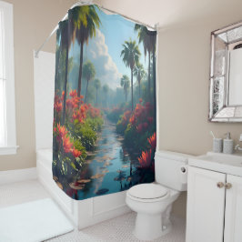 Florida immerglades nass und schön duschvorhang