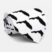 Florida in Schwarz und Weiß Krawatte (Gerollt)