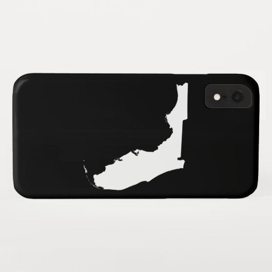 Florida in Weiß und Schwarz Case-Mate iPhone Hülle (Rückseite (Horizontal))