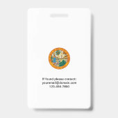 Florida Insurance Abzeichen Ausweis (Rückseite)