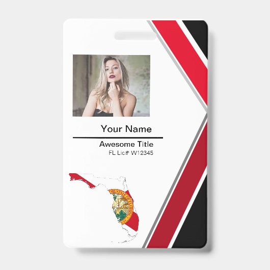 Florida Insurance Abzeichen Ausweis (Vorderseite)