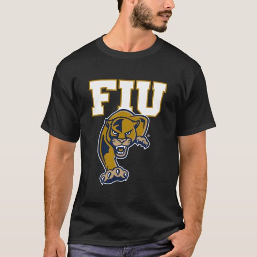 Florida International Golden Panthers Links Brust T-Shirt (Vorderseite)