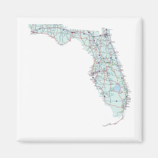 Florida Interstate Map Magnet (Vorne)