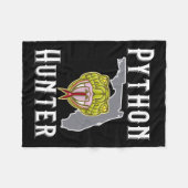Florida Invasive Pythons Jagen Fleecedecke (Vorderseite (Horizontal))