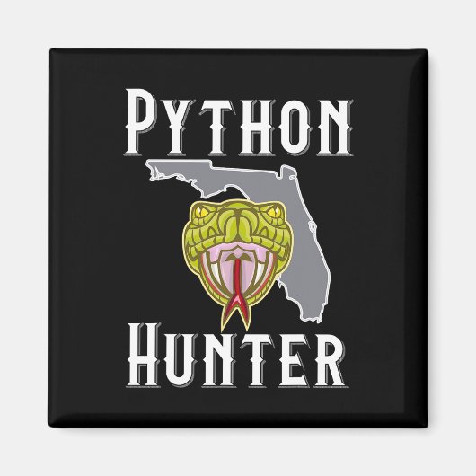Florida Invasive Pythons Jagen Magnet (Vorne)